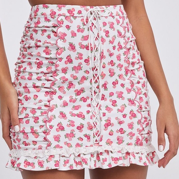 FOR LOVE & LEMONS Baby Blooms Slip Skirt